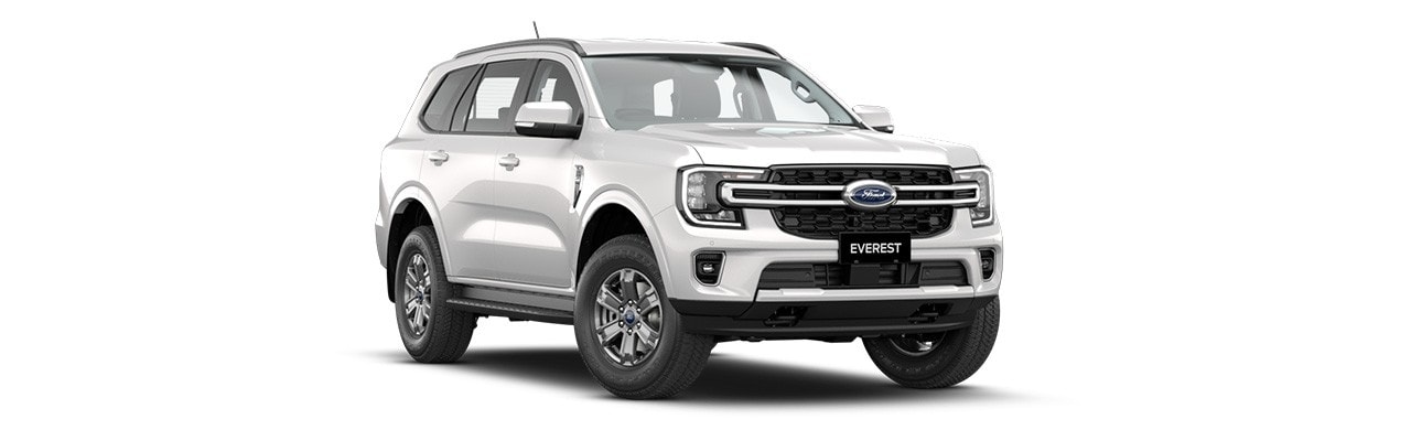 Conoce Ford Everest 2023: SUV Todoterreno 4x4 en color Snow Flake Pearl White