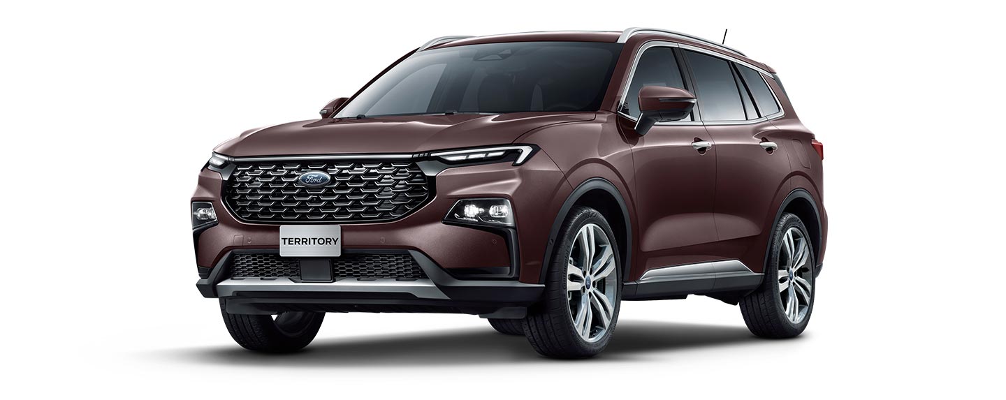 Descubre la Poderosa Camioneta SUV Ford Territory 2023 en color Autumn Brown Metallic