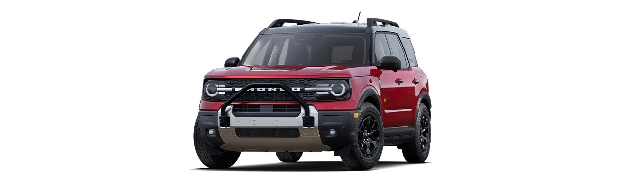 Ford Bronco Sport 2025 Badlands, SUV en color en color Rojo Ruby en Centroamérica