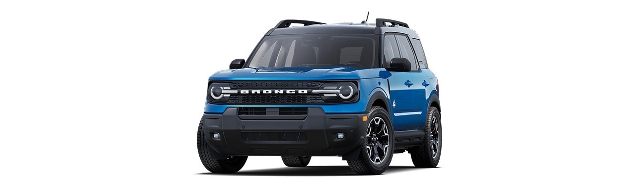 Ford Bronco Sport 2025 Outer Banks, SUV en color Azul Velocity en Centroamérica