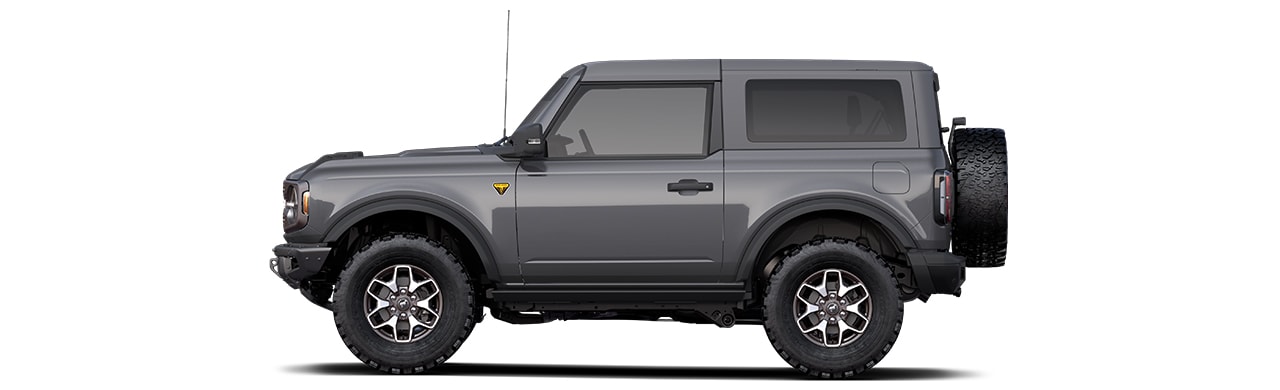 Descubre la SUV Ford Bronco 2022 2 Puertas en color Carbonized Gray Metallic