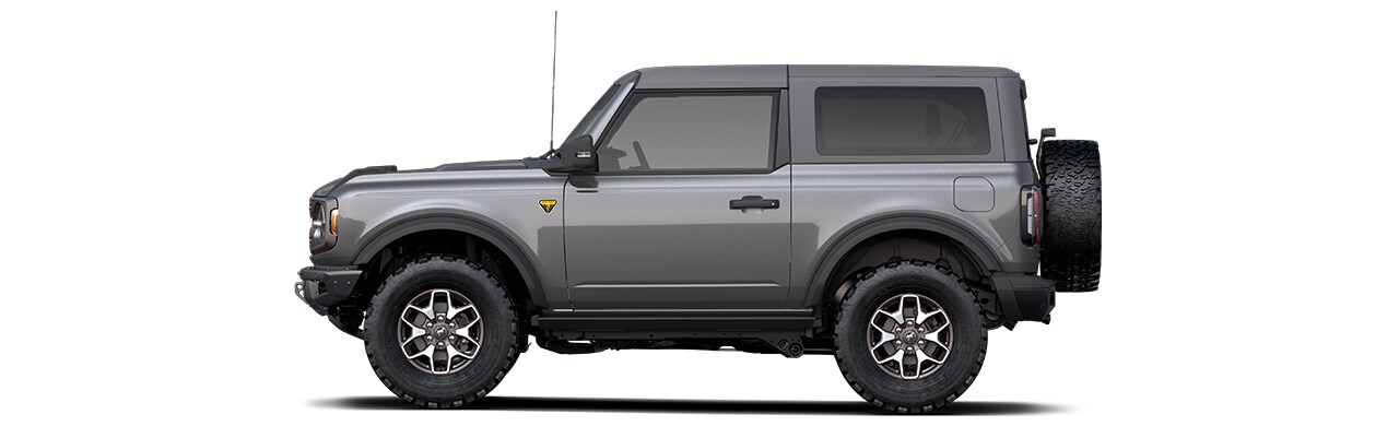 Descubre la SUV Ford Bronco 2022 2 Puertas en color Iconic Silver Metallic