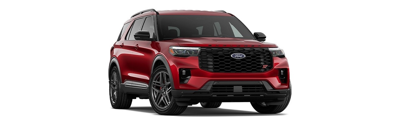 Ford Explorer 2025, SUV de Gran Diseño Exterior en color Rapid Red