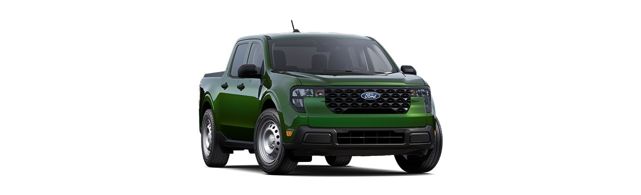 Ford Maverick 2025 XL, Pickup compacta en color verde en centroamérica