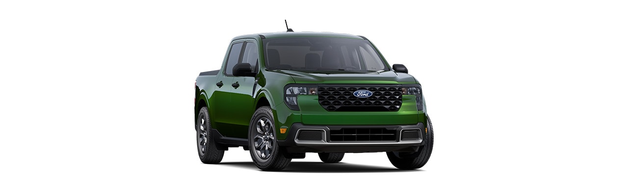 Ford Maverick 2025 XLT, Pickup compacta en color verde en centroamérica