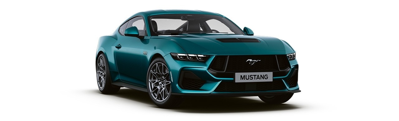Espectacular Diseño del Vehículo Deportivo Ford Mustang 2024 en color Adriatic Blue