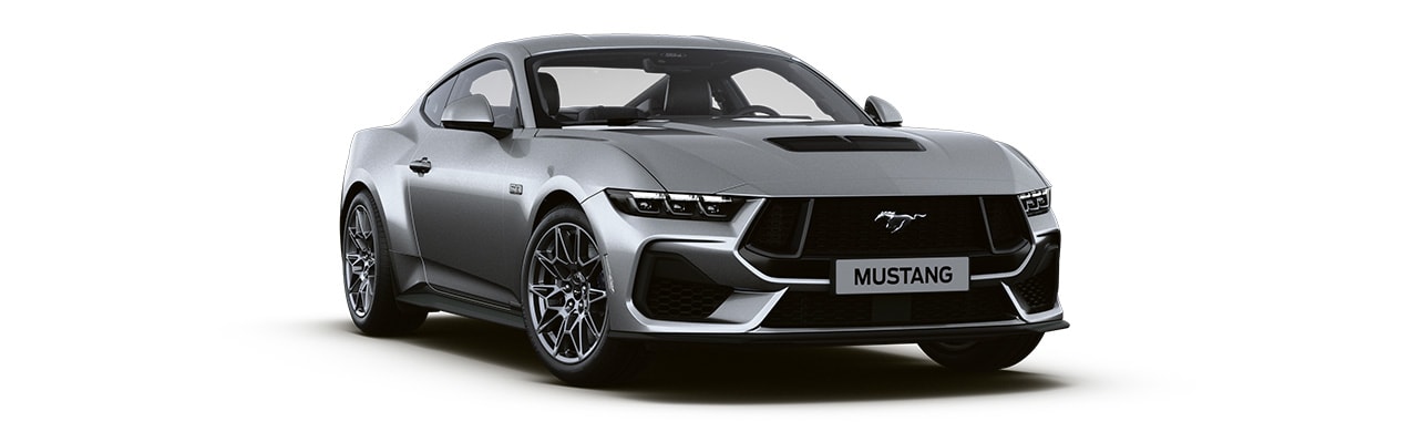 Espectacular Diseño del Vehículo Deportivo Ford Mustang 2024 en color Iconic Silver