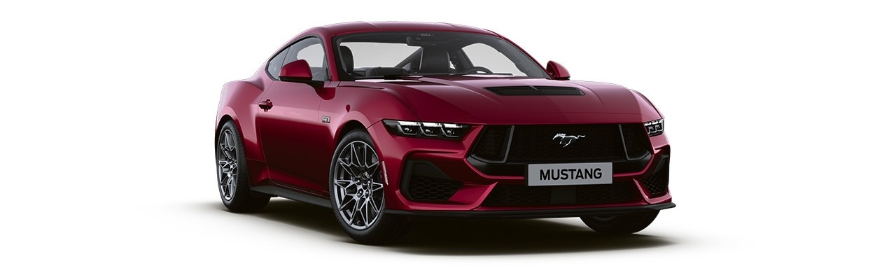 Espectacular Diseño del Vehículo Deportivo Ford Mustang 2024 en color Molten Magenta