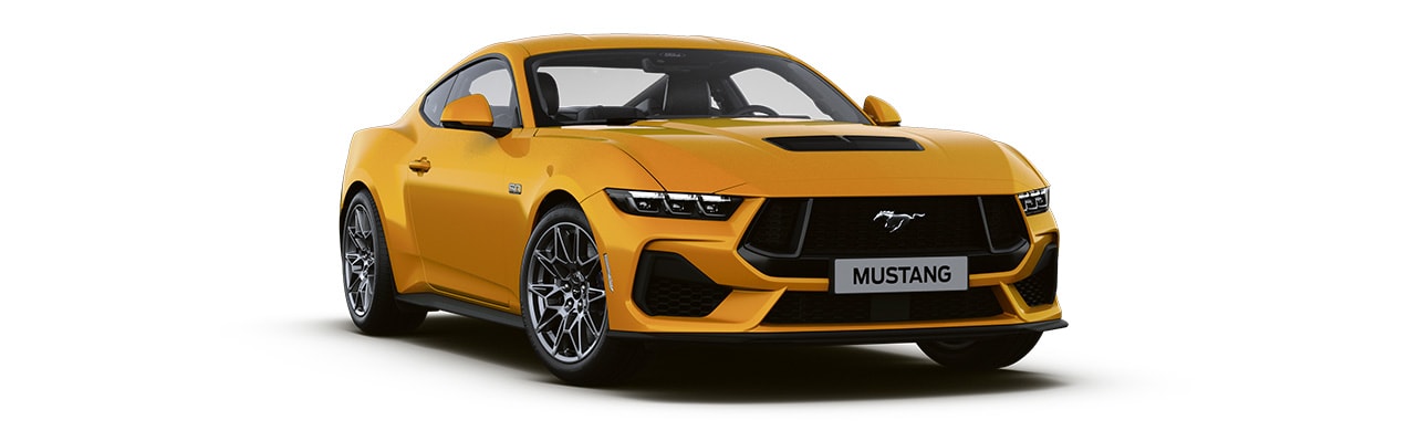 Espectacular Diseño del Vehículo Deportivo Ford Mustang 2024 en color Orange Fury