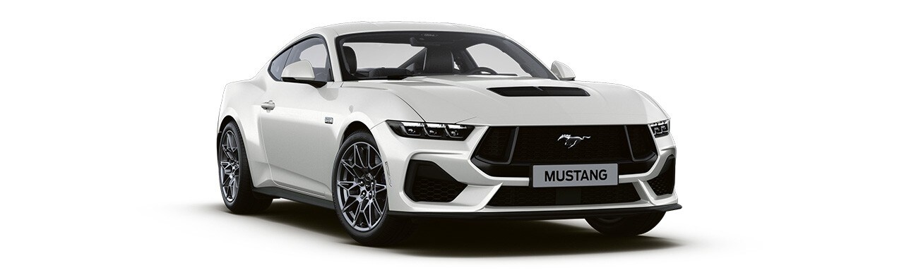 Espectacular Diseño del Vehículo Deportivo Ford Mustang 2024 en color Oxford White