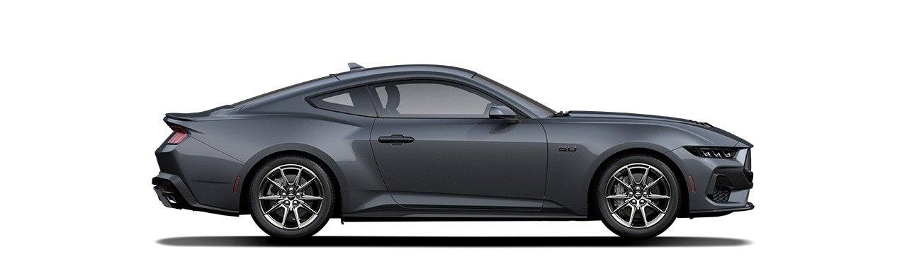 Espectacular Diseño del Vehículo Deportivo Ford Mustang 2024 en color Carbonized Gray Metallic