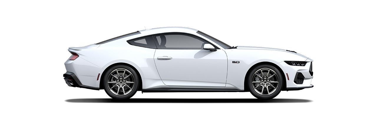 Espectacular Diseño del Vehículo Deportivo Ford Mustang 2024 en color Oxford White