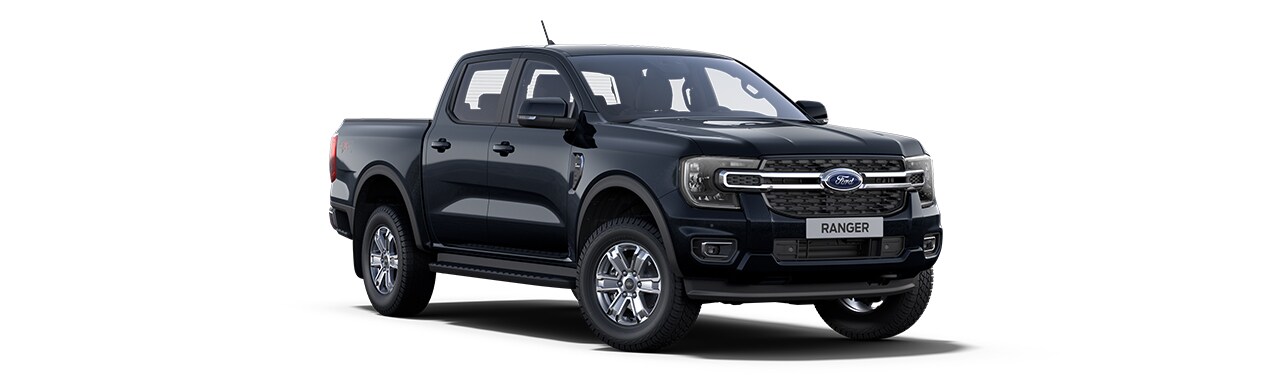 Ford Ranger XL 2026, pickup de color Agate Black Metallic, disponible en Centroamérica