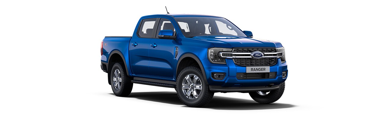 Ford Ranger XLT 2026, pickup de color Blue Lightning, disponible en Centroamérica