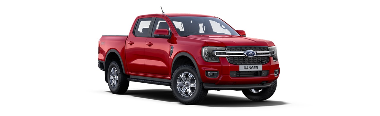 Ford Ranger XL 2026, pickup de color Lucid Red, disponible en Centroamérica