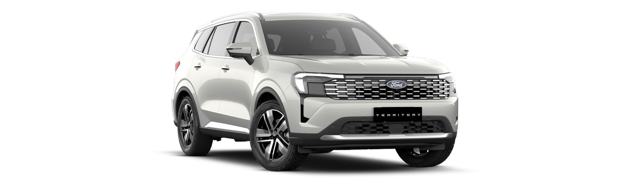 Ford Territory 2026 versión Ambiente, SUV en color Perla Crystal Pearl White en Centroamérica