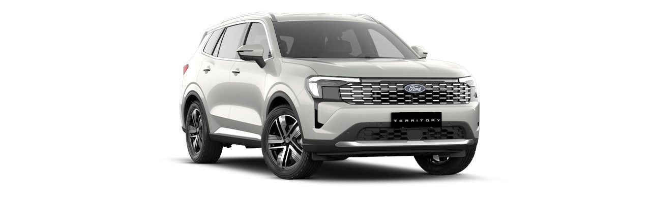 Ford Territory 2026 versión Ambiente, SUV en color Perla Crystal Pearl White en Centroamérica