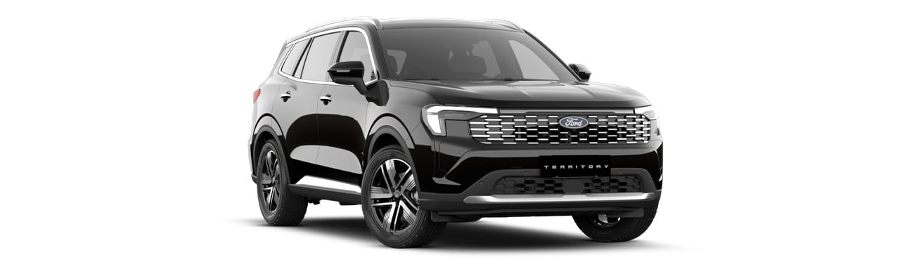 Ford Territory 2026 versión Ambiente, SUV en color Negro Panther en Centroamérica