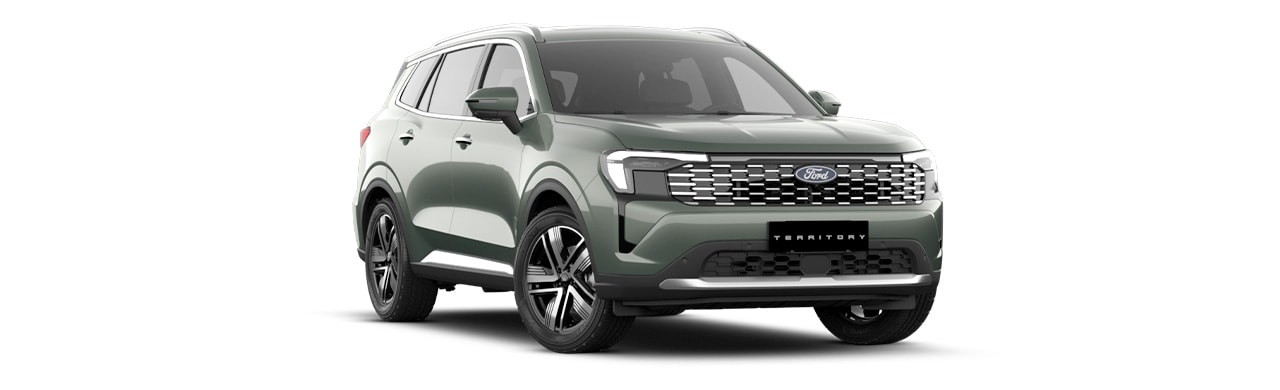 Ford Territory 2026 versión Ambiente, SUV en color Verde Outrageous Green en Centroamérica