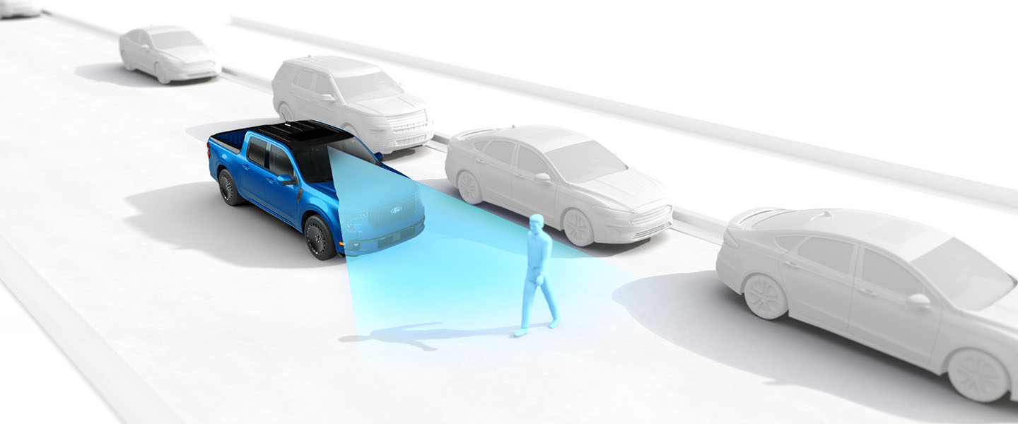 Ford Maverick 2025 cuenta con sistemas de seguridad como el frenado post colisión