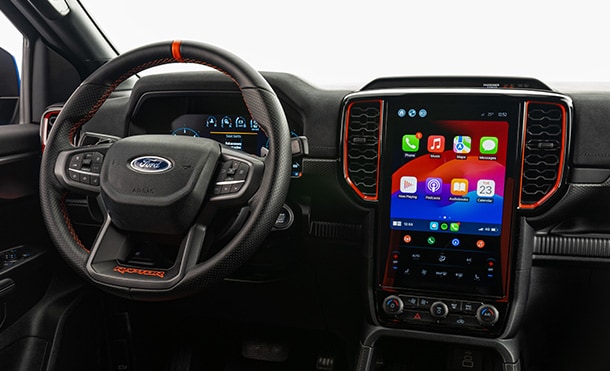 Ford Ranger Raptor 2025, ofrece tecnología inalámbrica de conectividad para smartphone