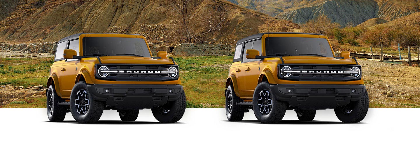 Descubre el Vehículo Todoterreno Ford Bronco 2022 disponible en Versiones 2 y 4 puertas