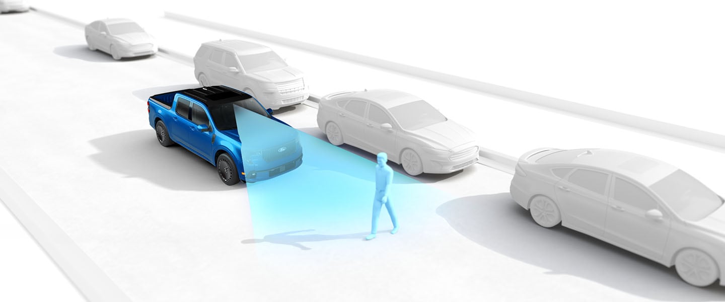 Ford Maverick 2025 cuenta con sistemas de seguridad como el frenado post colisión